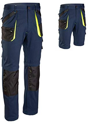 Brixton Practical Sommerarbeitshose 2in1 Arbeitshose Arbeitsshorts Gartenhose Sicherheitshose Schutzhose Arbeitsbekleidung (54)