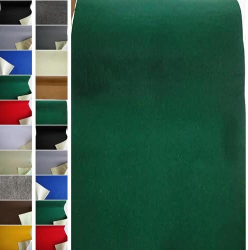 StoffBook dunkelgrün selbstklebender Bastelfilz Stoff 50cm breit, Klebefilz für DIY, Basteln, Dekorationen, Nähprojekte, Selbstklebefilz aus Filzstoff kreative Anwendungen, d201