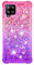 A12 / M12 Samsung Case Glitter Cute Bling Sparkle Quicksand Flowing Liquid Clear Transparent TPU Gel Silicone ShockProof Protective Phone Cover for Samsung Galaxy A12 / M12 Case Girls, Pink & Purple