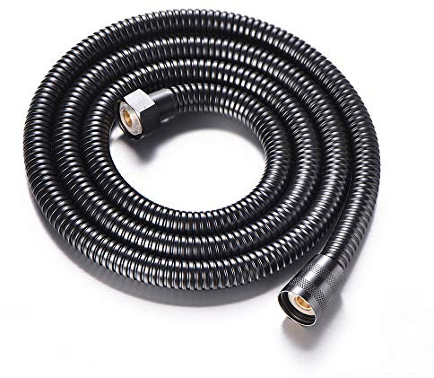 Schwarz Edelstahl Duschschlauch 1M 1,5M 2M Handbrause Armaturen Rohre Badzubehör Schlauch-1M
