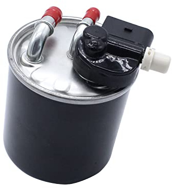 1 x schwarzer Kraftstofffilter mit eingelegtem Sensor A6420906052, kompatibel mit Mercedes-Benz OM642 Dieselmotoren