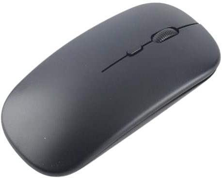 Trådlös Bluetooth-mus, Portabel Slim Silent Mouse, 1600DPI 3-hastighets Justerbar Datormus, Bluetooth-mus för Mac, Bärbar Dator, Dator, Surfplatta, för för OS för Android(Svart)