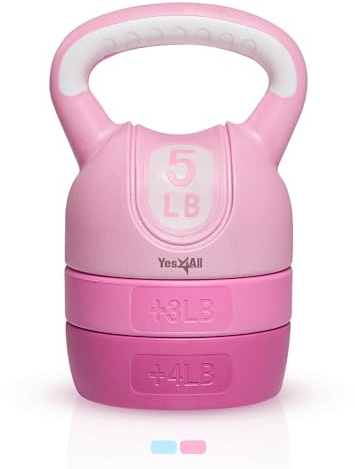 Cement Adjustable Kettlebell Pink, 5.4 kg