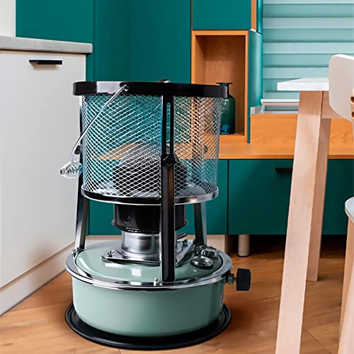 Poele A Petrole D'intérieur,Portable Chauffage Sans Electricite avec 2 Mèche poêle à Gril pour Bateau Yacht Camping Randonné,Vert