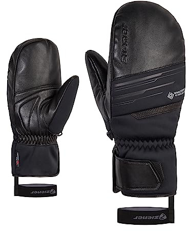 Ziener Herren GARCELO Ski-Fäustling/Wintersport | Primaloft, Soft-Shell, Black, 9,5