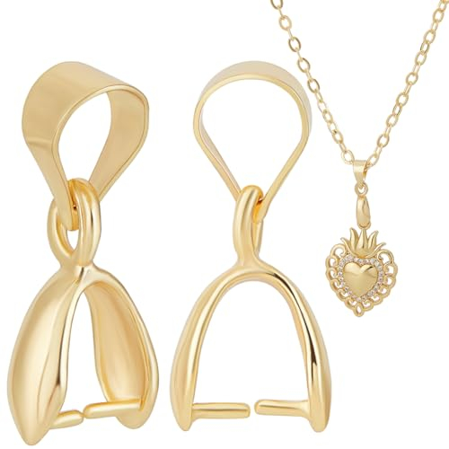 Beebeecraft 1 Box 30 Stück Klemmbügel Verschluss 18 Karat Vergoldet Schnappbügel Eispickel Klemmclip Bügelverschlüsse Verbinder Anhängeranhänger Für Die Herstellung von Selbstgemachten Halsketten