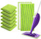 Omtofo 6 Pièces Lingettes Reutilisable pour Swiffer WetJet, 30x14cm Tampons Vadrouille Microfibre Mop Remplacement, Tampon Vadrouille Reutilisable pour Frotter Sols Secs/Humides