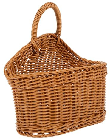 WHAMVOX 2stücke Knitted Storage Basket Für Küchenutensilien Praktischer Aufbewahrungskorb Im Ländlichen Stil Schlichte Wandmontage Für Besteck Löffel Und Essstäbchen