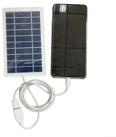 Hasaller Cargador solar para teléfono móvil Cargadores solares 2W Panel de cargador USB solar para teléfonos Gadgets Panel solar para cámara de seguridad Cargador de panel solar IP65 Cargador solar