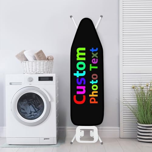 Copriasse Da Stiro Universale, Personalizzazione Fodera per asse da stiro, Aggiungi le tue foto e il tuo testo, Termoriflettente, Copertina Ricambio ad Elastico, Disponibile in varie dimensioni