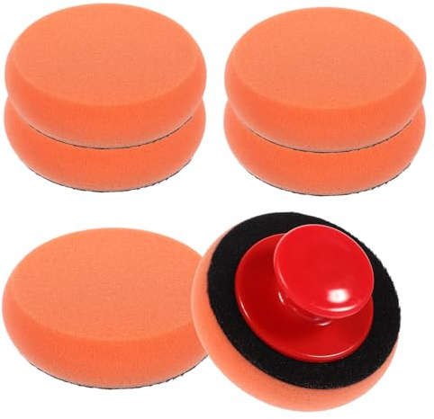 MOLUCKFU Set Di Spugne Lucidanti Per Auto Applicatore Di Cera in Spugna Riutilizzabile Tamponi Per Lucidatura Manuale Strumenti Lucidatura Dei Veicoli