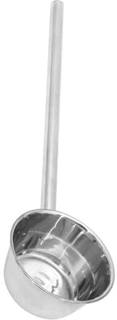 Inoxidable Cuchara de Acero Largo de Mango Agua para Sopa | Plata, sin Rebabas y Resistente al Desgaste, Uso Cómodo en Restaurantes y Cantinas