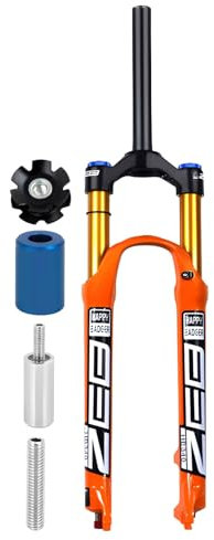 LYYCX Forcella Ammortizzata Bici MTB per Mountain Bike 26/27.5/29 Pollici AIR05 120mm Viaggi, Rebound Adjust, QR 9mm, Blocco Manuale/remoto, Forcella Anteriore XC/AM Mountain Bike(Straight Manual,27.5