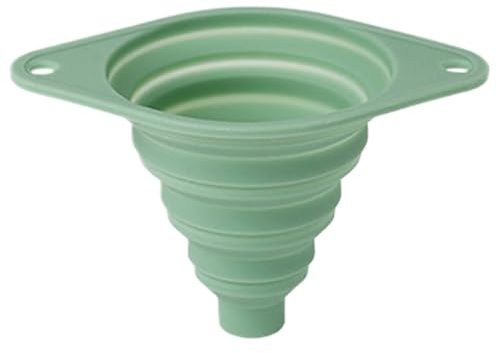 Funnel pieghevole - imbuto gel in silicone | Compact Small Kitchen Funnnel con previene schizzi liquidi | da cucina multiuso per trasferimenti di liquidi e polvere efficienti