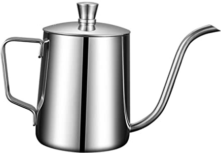 FONDOTIN Caffettiera in Acciaio 304 Con Coperchio Bollitore Per Caffè Espresso Contenitore Per Bevande Calde Per Uso Domestico e Ufficio