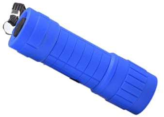 Zymoplas Lampe de poche extérieure portable pour le camping et la randonnée lampe de poche LED ABS ensemble torche matériaux haute qualité, Bleu