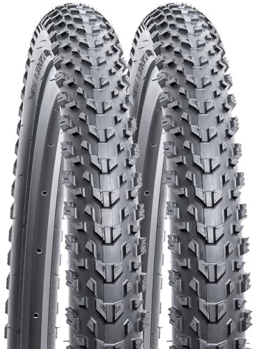 'YUNSCM 2-PCS 24'' Mountain Bike Tires 24x1.95/53-507 Compatible with Mountain Bike 24x1.90 24x1.95 24x2.0 Bicycle Tires (Y-830)'