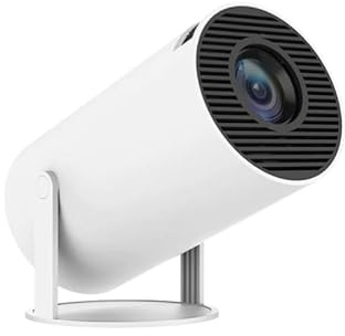 Vision Beam - Home Theater Experience projector Mini Portable 180°Rotatable Smart Projector with WiFi & BT, 4K Support for Outdoor Camping & Home Theater