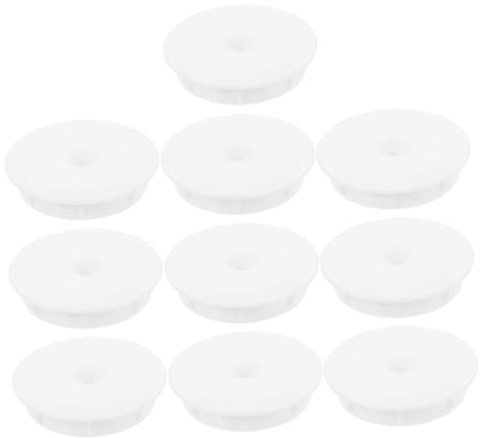 SHINEOFI 10pcs Reusable Sticky Lint Roller Covers Plastic Replacement Plugs for Lint Rollers Pet Hair Remover for Clothes Carpets Car Seats