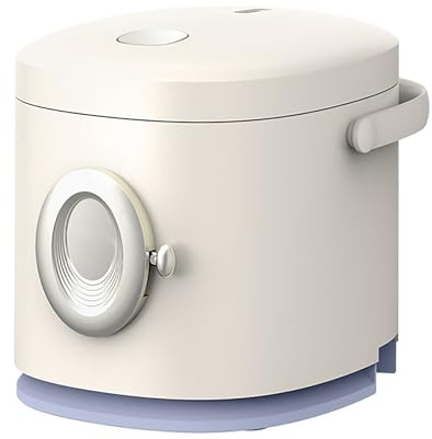 Cuociriso Elettrico, Piccolo Cuociriso per Una Persona, Vaporizzatore di Riso Multifunzione con Funzione Mantenimento Calore, per Dormitorio Studentesco e Cucina