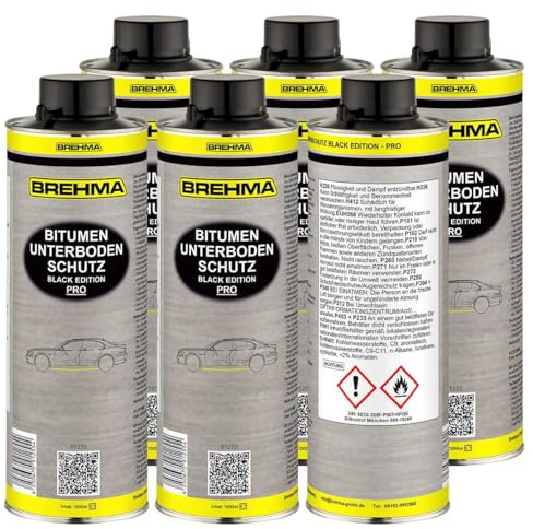BREHMA 6X Bitumen Unterbodenschutz Steinschlagschutz schwarz 1l