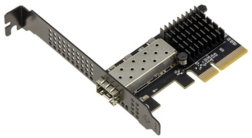 KALEA-INFORMATIQUE PCIe x4 Gen 4.0 nätverkskontrollkort med en 10G SFP + port och Realtek RTL8127-chipsats, låg strömförbrukning, passiv kylning