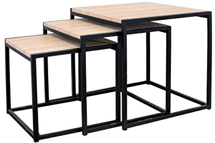 HOME DECO FACTORY Carree Gigogne Tisch, 3er Set