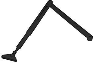 Tesa Assa Abloy DCL190-9005 Braccio Giunto Per Chiudiporta Per Porte Nero Senza Ritenzione Braccio DCL190