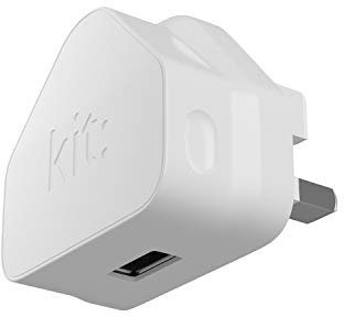 Kit Essentials Mains USB Charger Adapter – USB-A Port Eco-Friendly Smartphone Charger for iPhone, Samsung Galaxy, Google Pixel, Huawei Mate, Sony Xperia and Many Other Phones and Devices - 2A - White