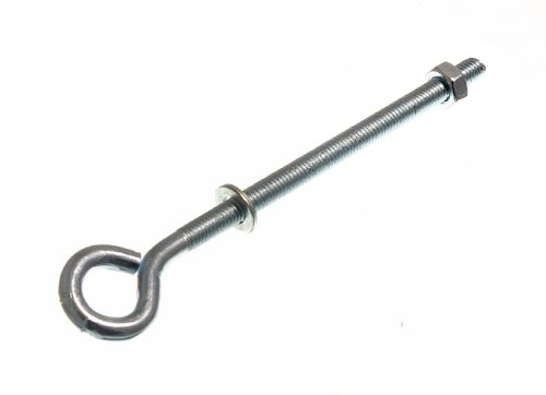 Ösenschrauben mit Muttern und Unterlegscheiben, M6 x 100 mm, mit Gewinde