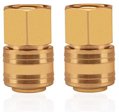 2pcs Air Line Connectors Euro Airline Hose Compressor Fittings 1/2 BSP Air Coupler and Plug Kit Couplings Connector Female