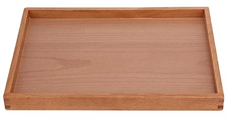 de Madera, Rectángulo Bandeja de Madera para Taza de té Soporte para de café Bocadillo Servidor Vajilla Bandeja de Almacenamiento