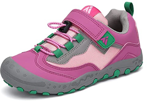 Mishansha Zapatillas de Running Niño Niña Botas de Senderismo Transpirables Calzado Montaña Rosa 28EU