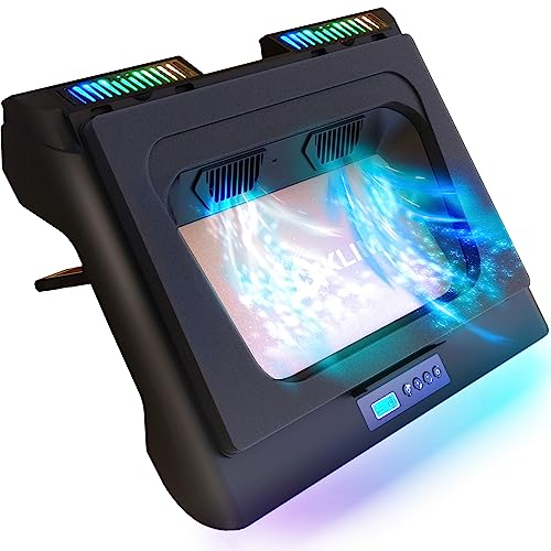 KLIM Everest Base Raffreddamento PC Portatile | Nuova | Supporto PC Portatile con Ventola Turbo (4300 RPM) | Guarnizione in Foam per Massime Prestazioni | Evita Il Surriscaldamento | da 15 a 17