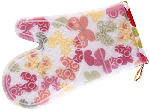 Homoyoyo Insulated Gloves Heat Resistant for Cooking Kitchen Glove Silicone Grip for Handling Hot Dishes Kitchen