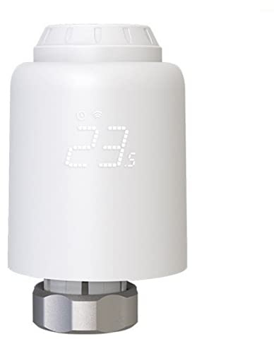 RANRAO Zigbee WiFi Smart Heizkörperthermostat Elektronisch - Smart Programmierbares WLAN Erweiterbares Heizkörperthermostatventil - Thermostat heizung Digital - Kompatibel für Google-Home und AIexa