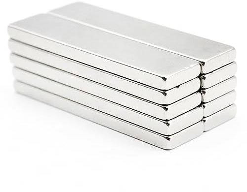 10 Pieces Neodymium Magnets Cube 40 x 10 x 3 mm Square Magnet Strong Bar Magnet for Whiteboard Fridge Wall Crafts Noticeboard