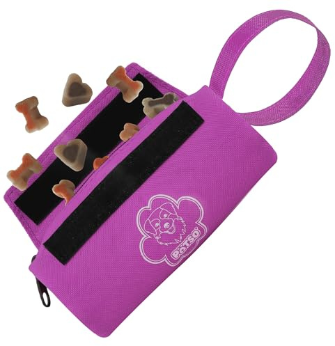 PÄTSO Hunde Futterbeutel - Dummy Apportierspielzeug/Apportierbeutel für Hundetraining - Futterdummy für Leckerlies (Lila)