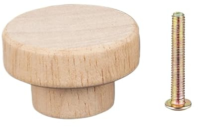 TüRknauf Schubladenknöpfe aus Rattan, rund, handgefertigt, for Schränke, Kommoden, Holz, Küchenschrank, Kleiderschrank, Türgriffe for Möbel TüRknauf Drehbar(Color:Color-A,Size:10pcs)