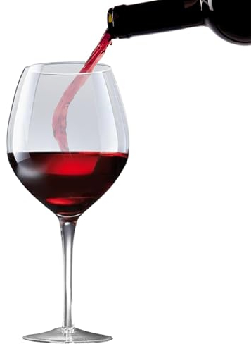 Jubepk Calice gigante | Bicchiere da vino e birra | Calici di vetro grandi | Bicchieri giganti con una capacità di 3,2 L sono progettati per servire grandi quantità di vino, birra champagne