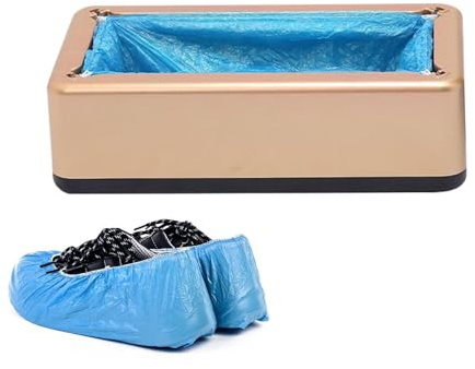 Acunny Máquina para cubrir zapatos,Máquina de cubrir películas para zapatos,Máquina de embalaje de zapatos - Máquina automática de cubierta de zapatos con 100 cubiertas de zapatos, para