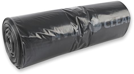 80 Stück, Müllsäcke, FRANZ MENSCH, 120 x 90cm, schwarz, LDPE, 80my, Premium | Hygoclean, 160 Liter Volumen, Abfallsack, Müllbeutel, Mülltüten, Hausmüll, Abfallbeutel, Rollenware, reißfest