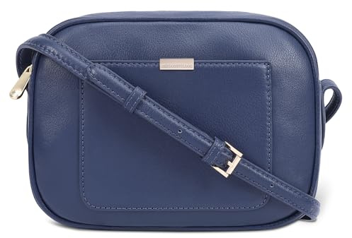 PAUL COSTELLOE Genuine Leather Crossbody Bag With Adjustable Strap & Branded Gold Hardware - Stylish & Versatile Over The Shoulder Bag For Women, SAZAVA