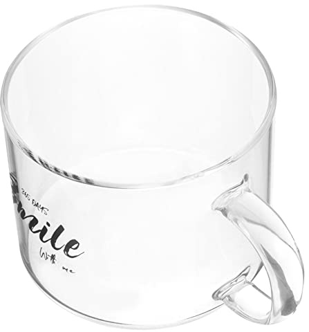 GLEAVI Tazza Da Caffè in Vetro Con Manico Tazza Per Bevande Calde Per Uso Quotidiano