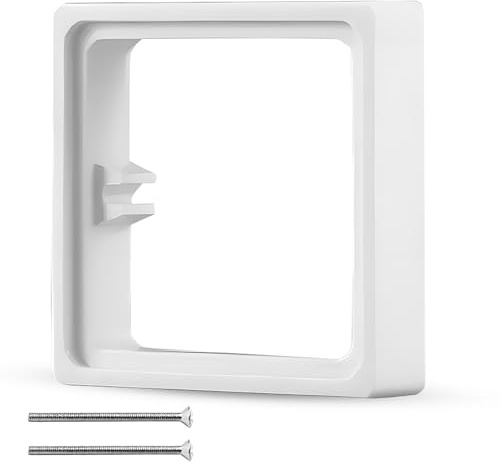 20mm Single Socket Spacer for Electrical Installations, Electrical Outlet Extender Box with 50mm Screws, Light Switch Spacer, Switch Spacer Box for Home Office School Wall Installation (1)