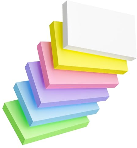 300sheets Index Cards 3x5 Inch, Colored Flash Cards, Blank Note Cards