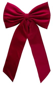 75cm Grandes Lazos de Terciopelo Rojo Navidad Lazos Decorativos para Árbol de Navidad Lazo Gigante Lazo de Terciopelo Arco para Bodas Fiestas Cumpleaños Decoración Hogar Bow Borgoña