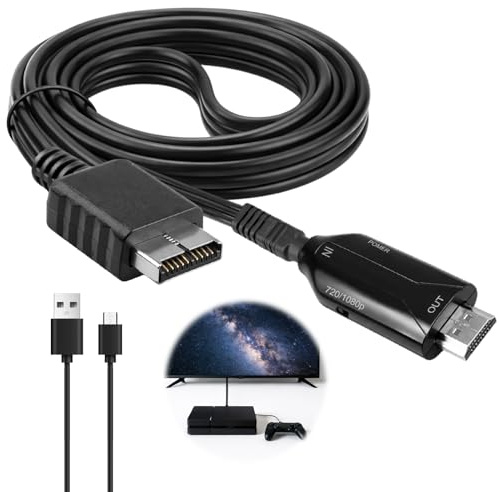 Diconu HDMI Adapter, to HDMI Converter, 2 HD Cable Support 1080P/720P for Games Consoles HDTV Monitor Projector