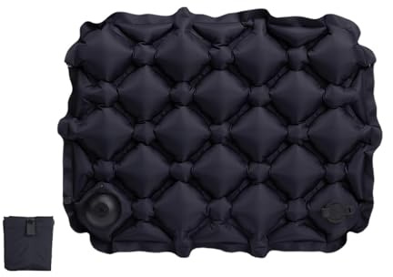 gifyym Cuscino gonfiabile da viaggio, con pompa integrata, portata 150 kg, cuscino da stadio, per campeggio, attività all'aperto, tribune e
