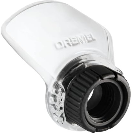Dremel A550 Shield Rotary Attachment Kit | Transparenter Schutzschild, Schmutzablenkungsdesign, Gewindebefestigung, transparentes Schutzgehäuse